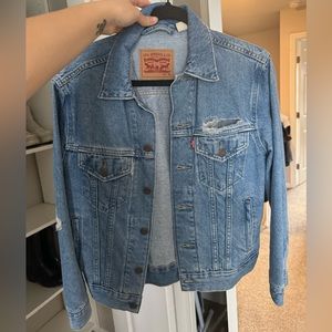 Jean jacket from Levi’s.